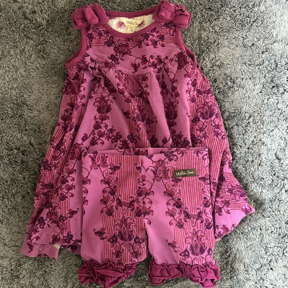 Matilda Jane dress and shorties 4t